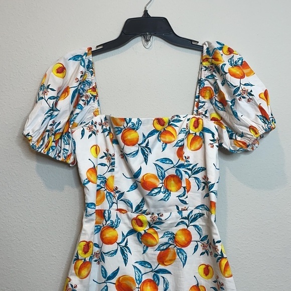 NWT Amanda Uprichard Senorita Dress in Peaches - Picture 5 of 16